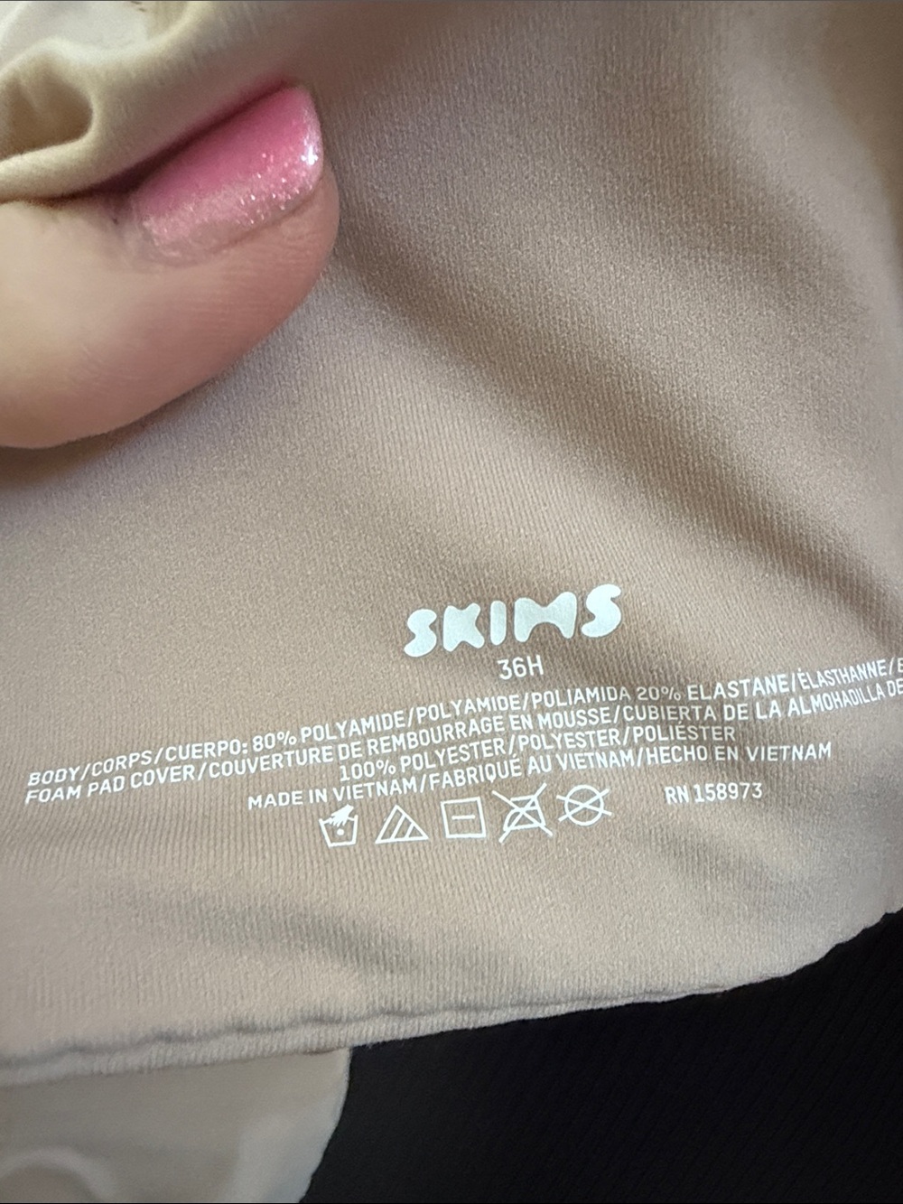 36H SKIMS Fits Everybody T-Shirt Bra 36H Color Mica - Picture 8 of 8